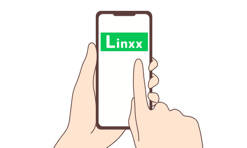 スマートフォンでLINE公式アカウントに関する問い合わせをしている